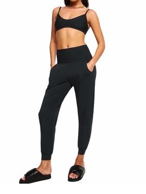 Commando butter High-Waist Black Jogger Pants for Women small $158